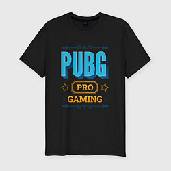 Футболка slim-fit Игра PUBG PRO Gaming, цвет: черный