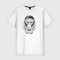 Футболка slim-fit Space Monkey, цвет: белый