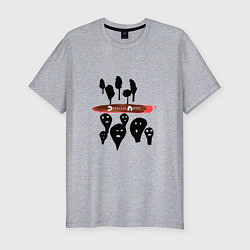 Мужская slim-футболка Popular techno music group