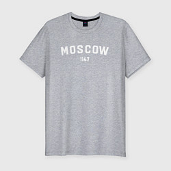 Мужская slim-футболка MOSCOW 1147