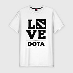 Мужская slim-футболка Dota love classic