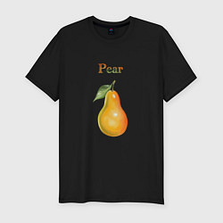 Футболка slim-fit Pear груша, цвет: черный