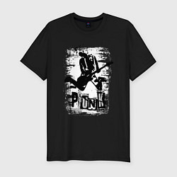 Футболка slim-fit Punk jump, цвет: черный