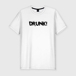 Футболка slim-fit Drunk, цвет: белый