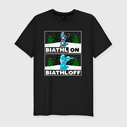 Мужская slim-футболка BiathlON BiathlOFF