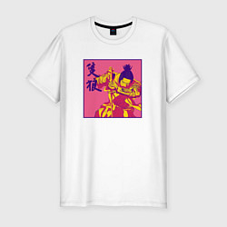 Футболка slim-fit Опасный Секиро, цвет: белый