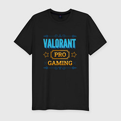 Мужская slim-футболка Игра Valorant pro gaming