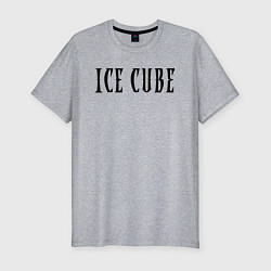 Мужская slim-футболка Ice Cube - logo