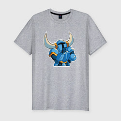 Футболка slim-fit Задумчивый рыцарь - Shovel Knight, цвет: меланж