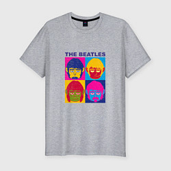 Мужская slim-футболка The Beatles Monkeys