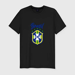 Футболка slim-fit Brasil Football, цвет: черный