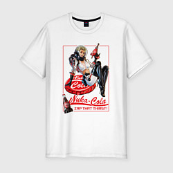 Футболка slim-fit Nuka - cola girl, цвет: белый