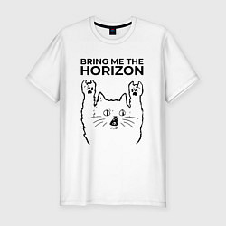 Мужская slim-футболка Bring Me the Horizon - rock cat