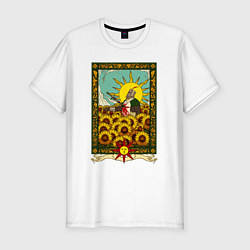 Футболка slim-fit Dark Souls: Во имя солнца, цвет: белый