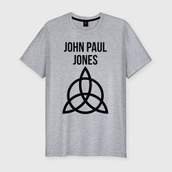 Футболка slim-fit John Paul Jones - Led Zeppelin - legend, цвет: меланж
