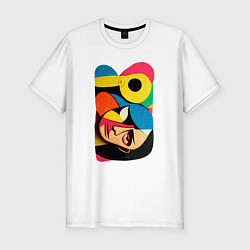 Мужская slim-футболка Поп-арт в стиле Пабло Пикассо