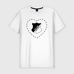 Футболка slim-fit Лого Hoffenheim в сердечке, цвет: белый