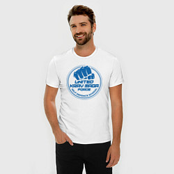 Футболка slim-fit United krav maga force, цвет: белый — фото 2