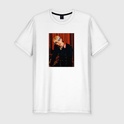 Футболка slim-fit Bang Chan Stray Kids Circus, цвет: белый