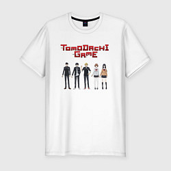 Футболка slim-fit Игра друзей, цвет: белый