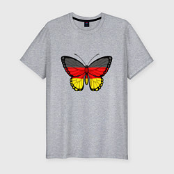 Мужская slim-футболка Бабочка - Германия