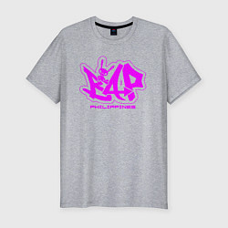 Мужская slim-футболка Эмблема группы bap
