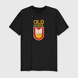 Футболка slim-fit Old School emblem, цвет: черный