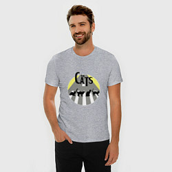 Футболка slim-fit The Cats, цвет: меланж — фото 2