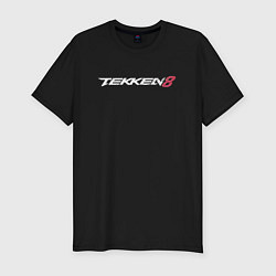Футболка slim-fit Tekken 8 - логотип, цвет: черный