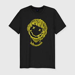 Футболка slim-fit Funny smiley face, цвет: черный