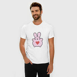 Футболка slim-fit Heart Rabbit, цвет: белый — фото 2