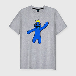 Мужская slim-футболка Роблокс: Синий