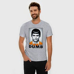 Футболка slim-fit Dumb Jim, цвет: меланж — фото 2