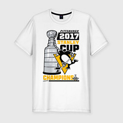 Мужская slim-футболка Питтсбург Пингвинз НХЛ