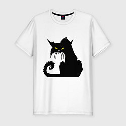 Футболка slim-fit Black cat, цвет: белый