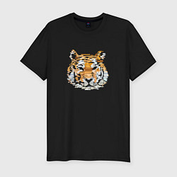 Футболка slim-fit Stroking tiger, цвет: черный