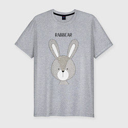 Футболка slim-fit Rabbit-bear, цвет: меланж