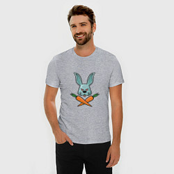 Футболка slim-fit Carrot - Bunny, цвет: меланж — фото 2