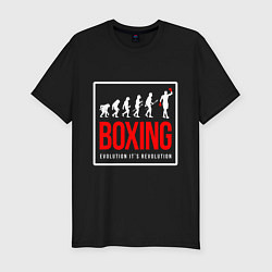 Футболка slim-fit Boxing evolution its revolution, цвет: черный