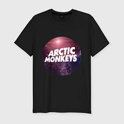 Футболка slim-fit Arctic Monkeys: space, цвет: черный