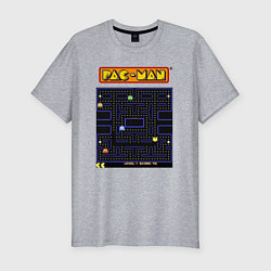 Мужская slim-футболка Pac-Man на ZX-Spectrum