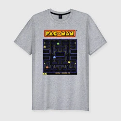 Футболка slim-fit Pac-Man на ZX-Spectrum, цвет: меланж