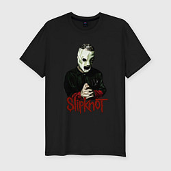 Мужская slim-футболка Slipknot mask