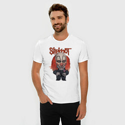 Футболка slim-fit Slipknot art, цвет: белый — фото 2