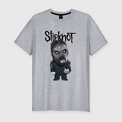 Мужская slim-футболка Седьмой Slipknot