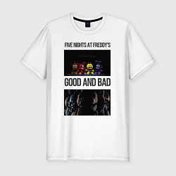 Футболка slim-fit Freddy good and bad, цвет: белый