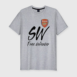 Мужская slim-футболка Arsenal - sweeper - England - London