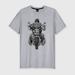 Мужская slim-футболка Ride biker