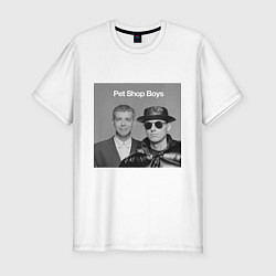 Футболка slim-fit Pet shop boys, цвет: белый