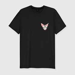 Футболка slim-fit Лысый сфинкс, цвет: черный